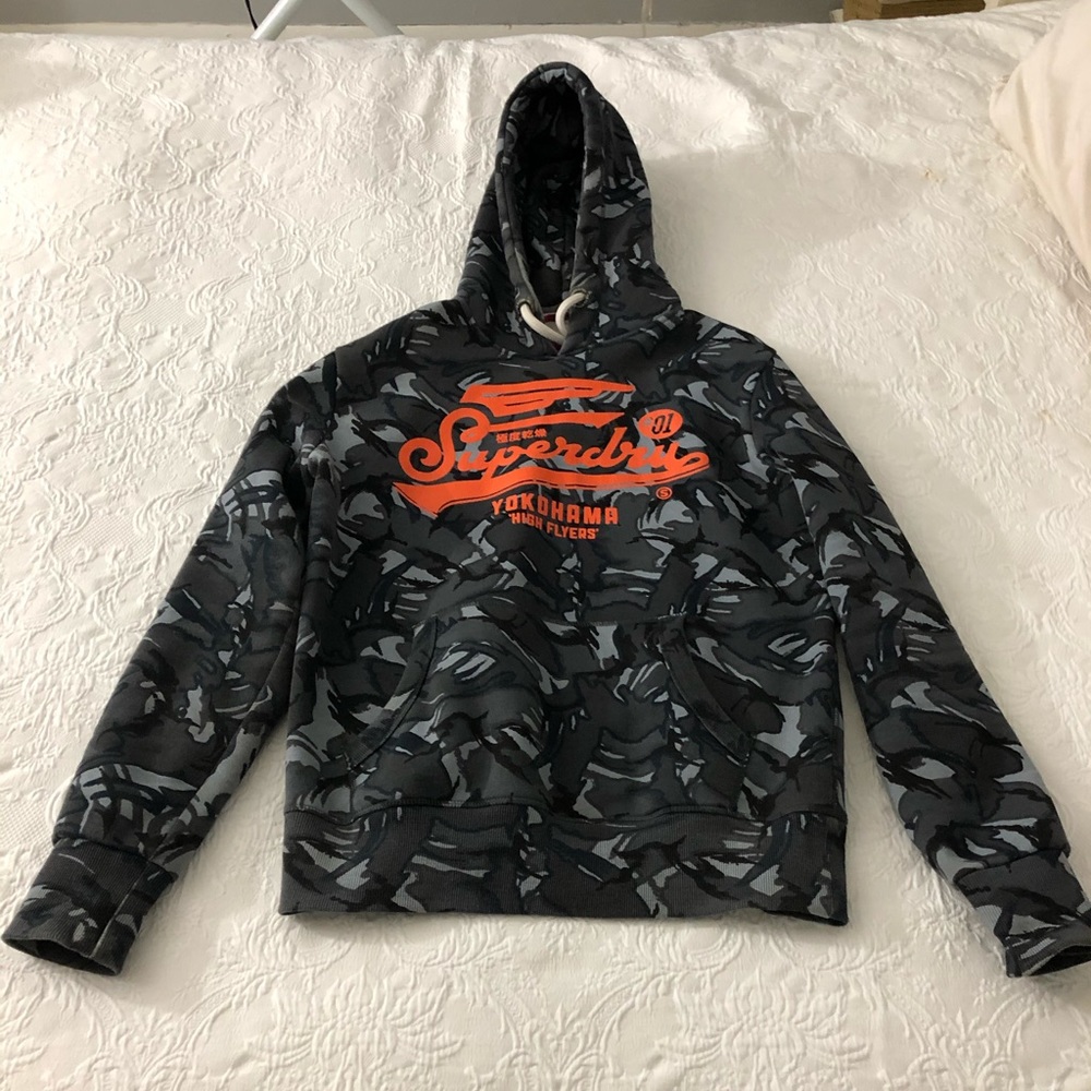 Super dry army fatigue hoodie